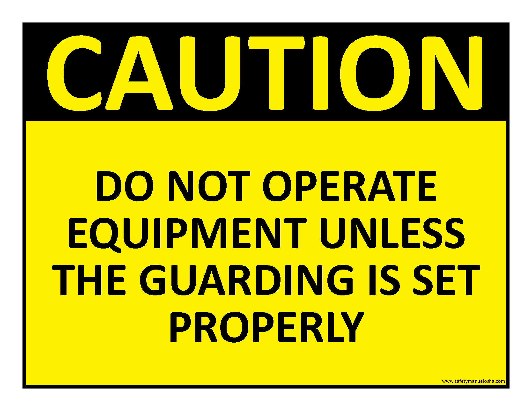 Machine Guards OSHA Safety Manuals